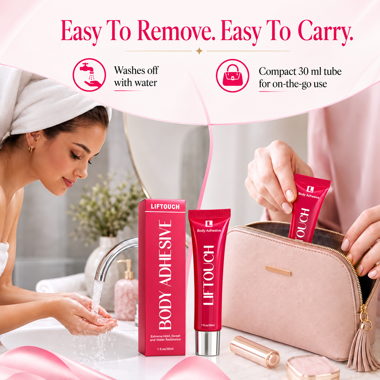 Easy removal and compact carrying